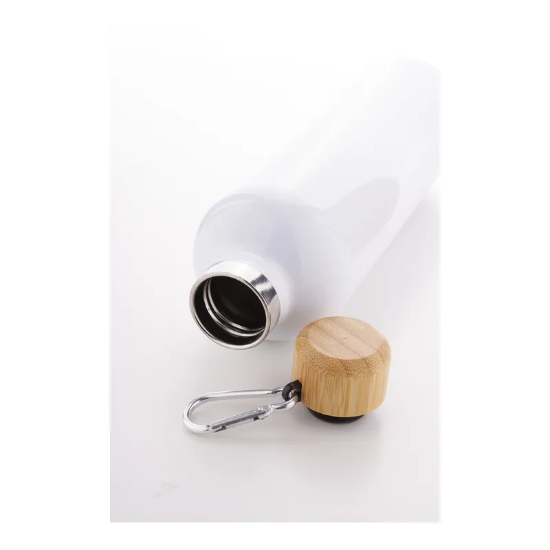 Agrifoglio – Borraccia termica in acciaio inox 500 ml, colore Bianco