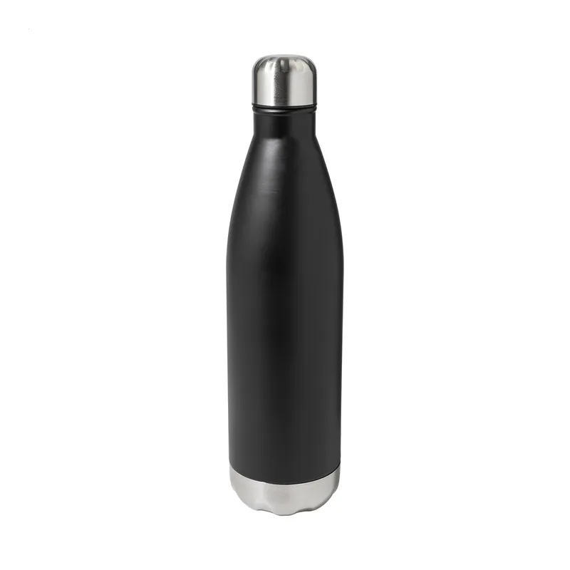 Nevaio – Borraccia termica in acciaio inox 750 ml, colore Nero, vista fronte