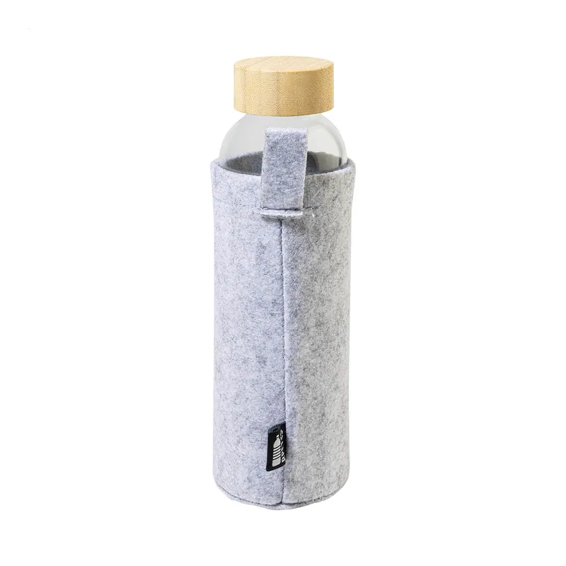 Germoglio – Borraccia in vetro 500 ml, colore Grigio scuro