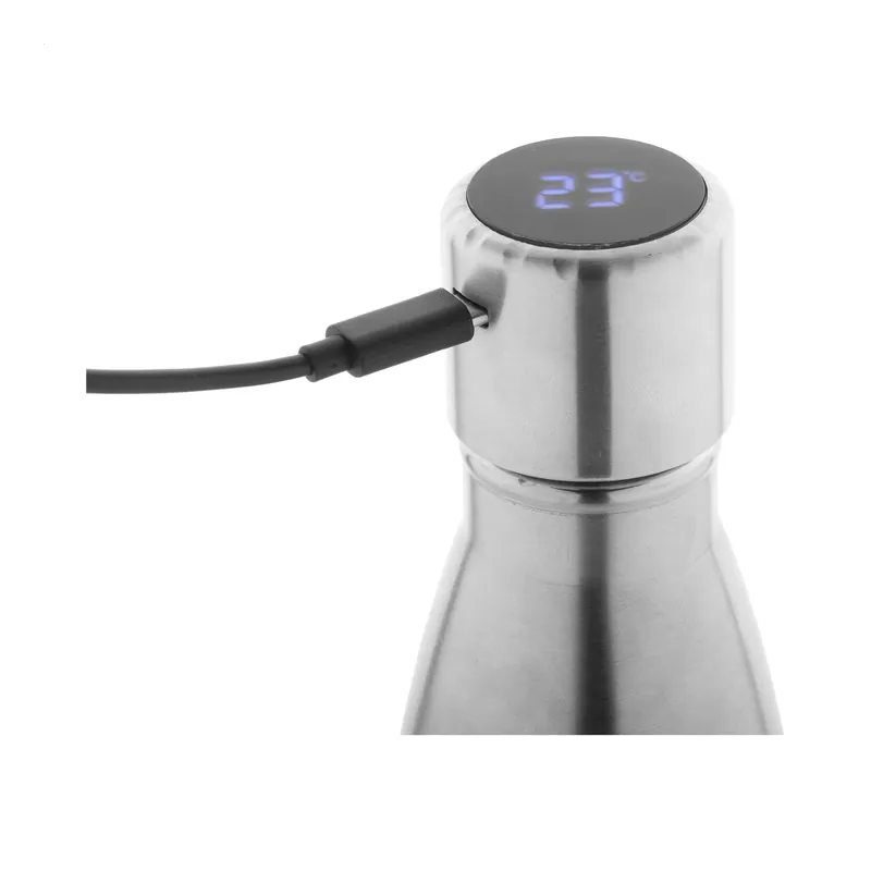 Origano – Borraccia termica in acciaio inox riciclato 500 ml, colore Argento