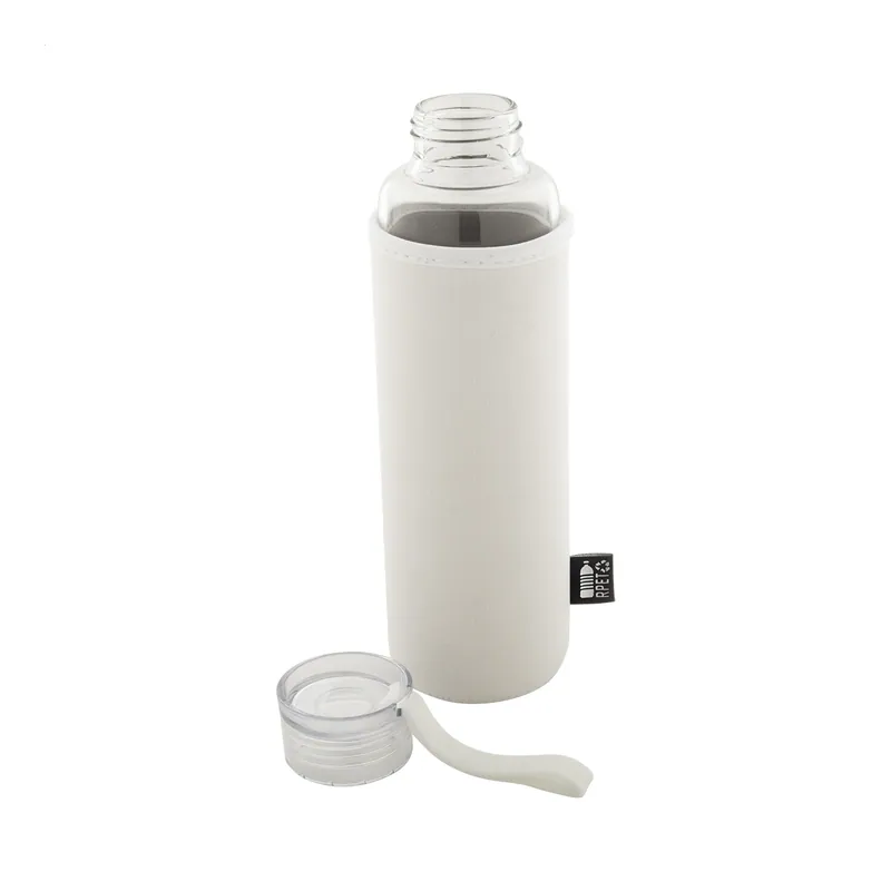 Gruccione – Borraccia termica in vetro 550 ml, colore Bianco