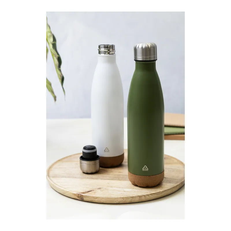 Anfratto – Borraccia termica in acciaio inox riciclato 500 ml, colore Bianco