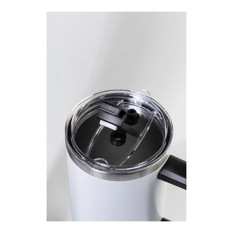 Arenaria – Tumbler termico in acciaio inox riciclato 1200 ml, colore Bianco