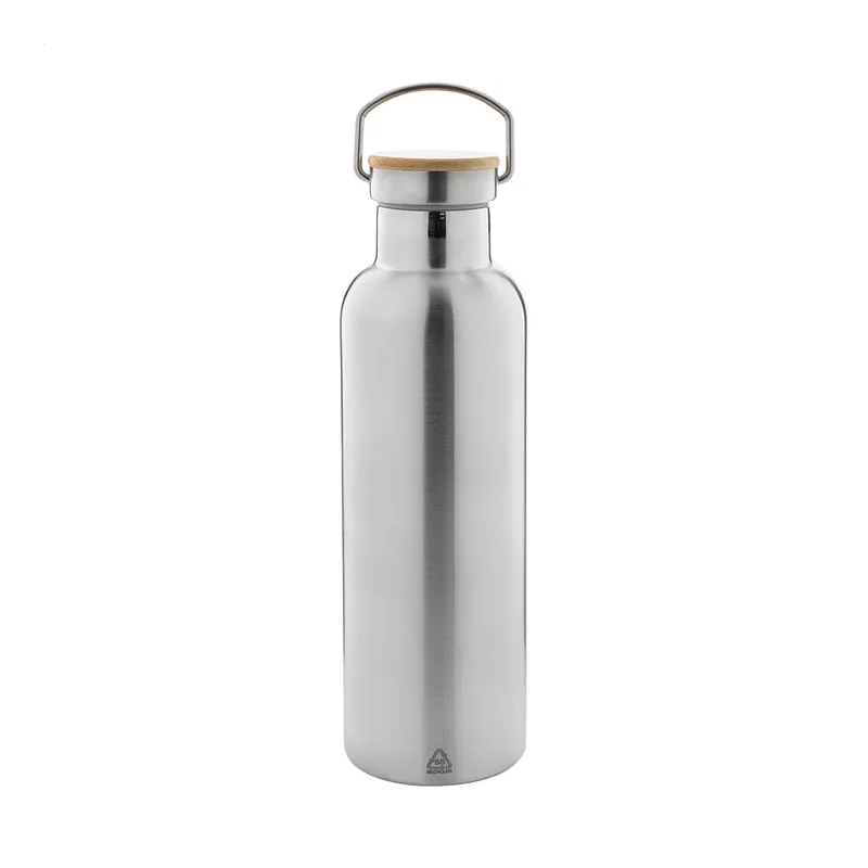 Rondone – Borraccia termica in acciaio inox riciclato 750 ml, colore Argento, vista fronte