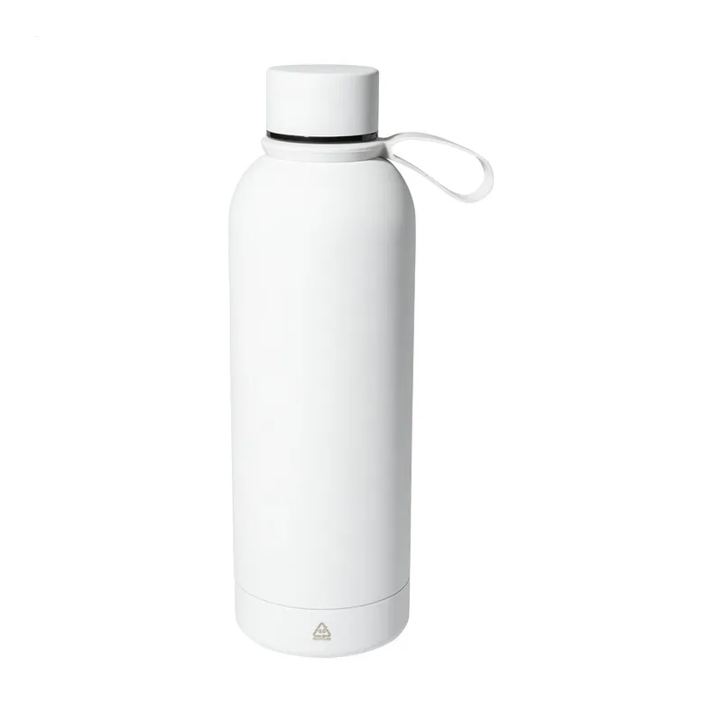 Topazio – Borraccia termica in acciaio inox riciclato 500 ml, colore Bianco, vista dettaglio