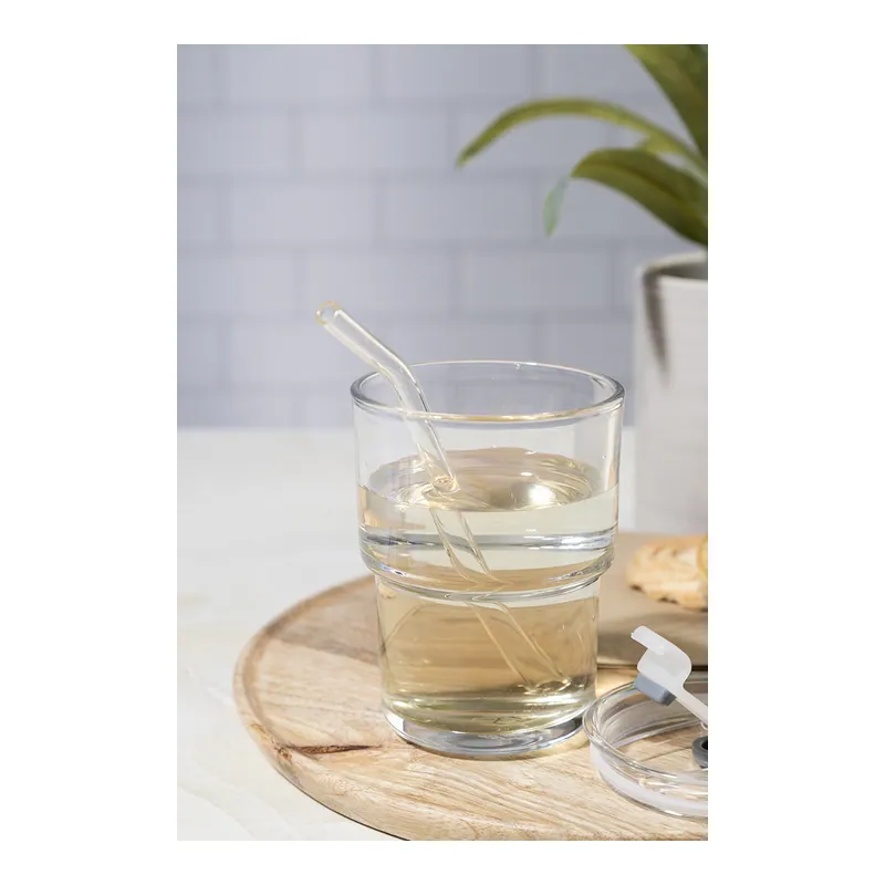 Peperino – Tazza da viaggio in vetro 400 ml, colore Trasparente