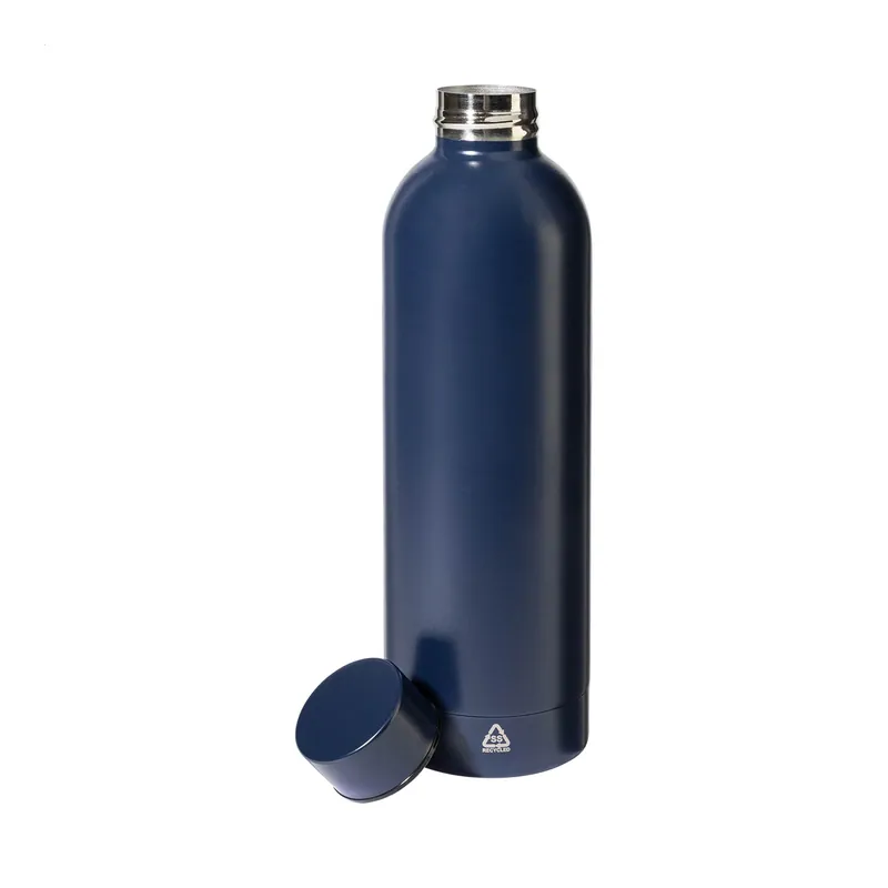 Farfalla – Borraccia in acciaio inox riciclato 800 ml, colore Blu scuro