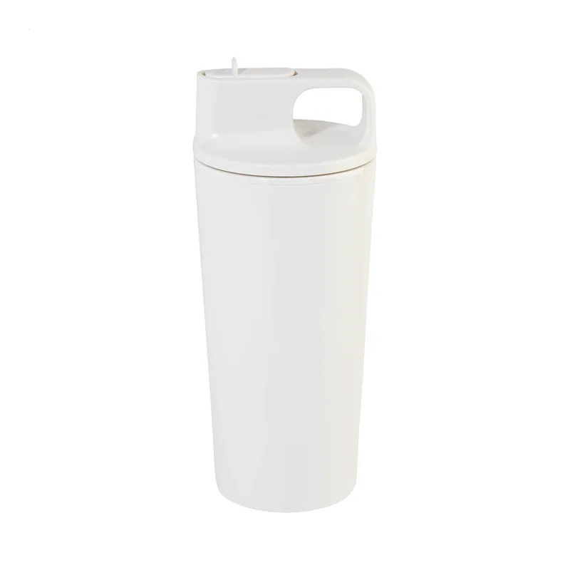 Tulipano – Bicchiere riutilizzabile in polipropilene 470 ml, colore Bianco, vista fronte
