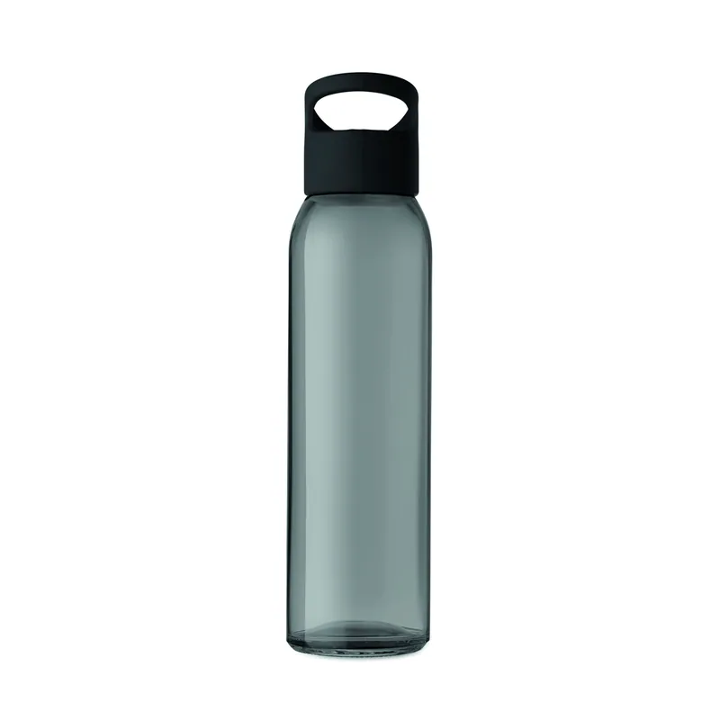 Margherita – Borraccia in vetro 470 ml, colore Nero, vista dall alto