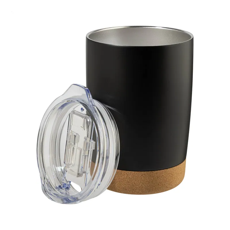 Begonia – Tumbler termico in acciaio inox 380 ml, colore Nero