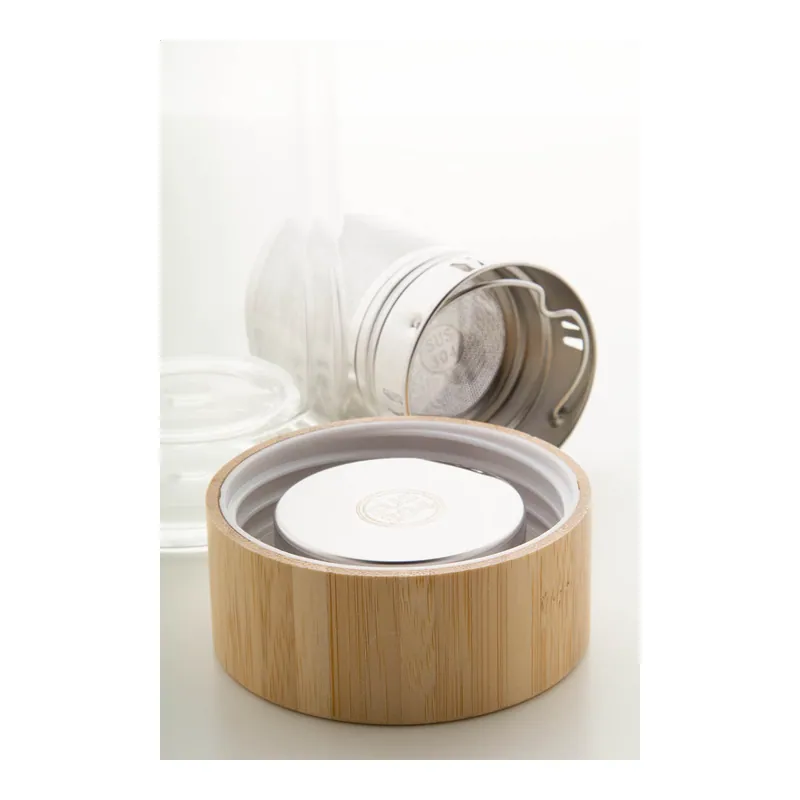 Libellula – Borraccia termica in vetro borosilicato 420 ml, colore Trasparente / Naturale