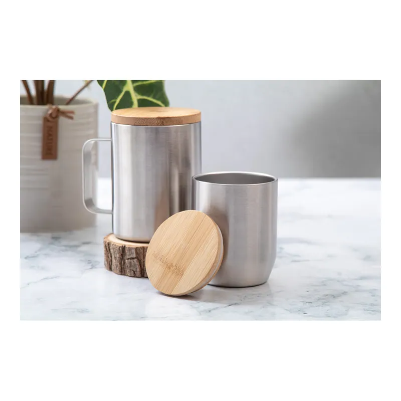 Foce – Tumbler termico in acciaio inox riciclato 300 ml, colore Argento