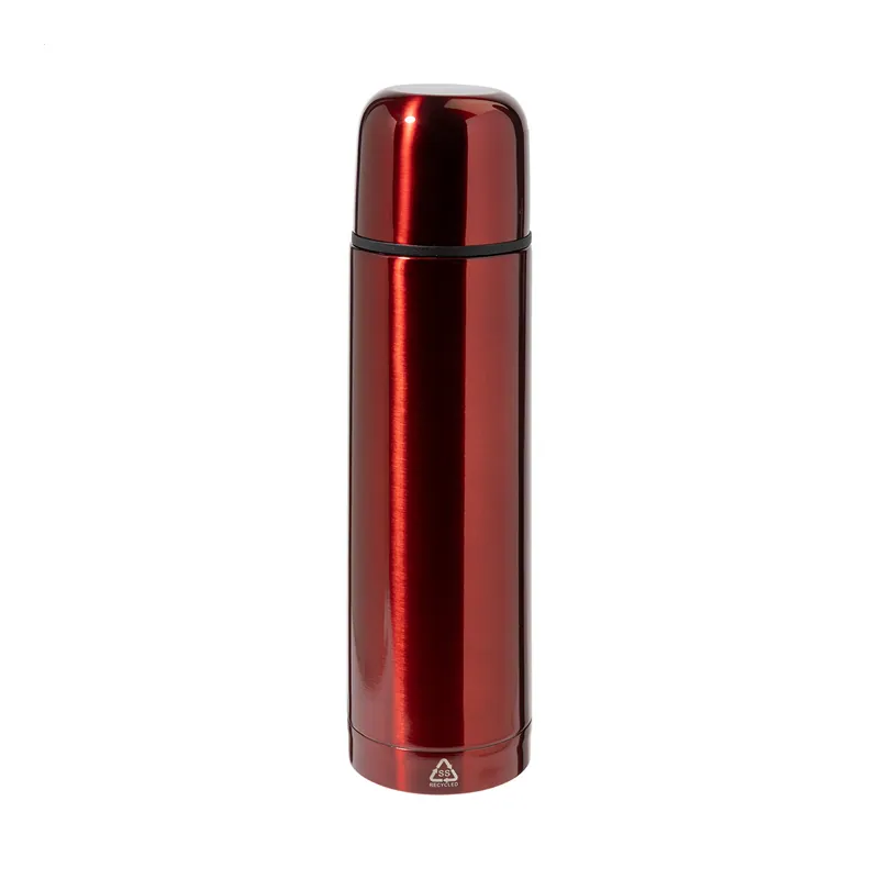 Colombaccio – Thermos in acciaio inox riciclato 500 ml, colore Rosso, vista fronte
