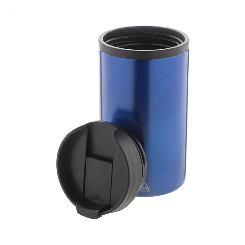 Spigola – Tumbler termico in acciaio inox riciclato 250 ml, colore Blu