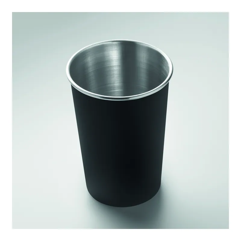 Gelsomino – Tazza da viaggio in acciaio inox riciclato 350 ml, colore Nero, vista dettaglio