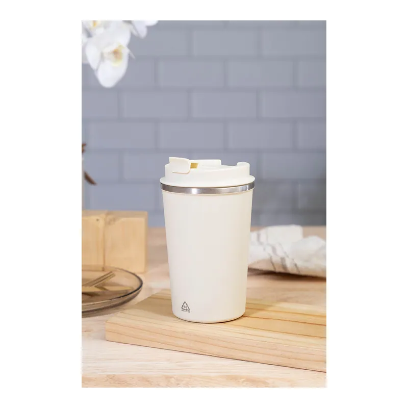 Ricciola – Tumbler termico in acciaio inox riciclato 350 ml, colore Naturale