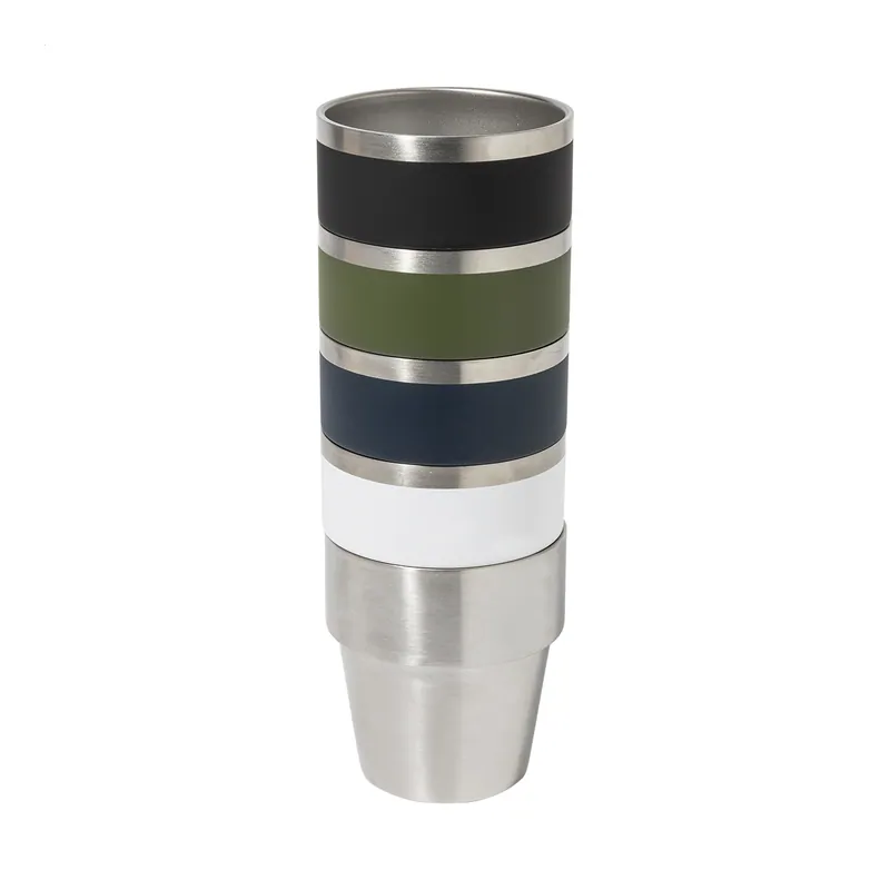 Stalattite – Tumbler termico in acciaio inox riciclato 250 ml, colore Bianco