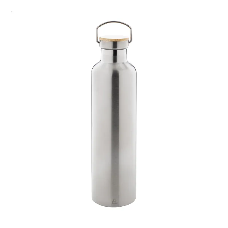 Lupo – Borraccia termica in acciaio inox riciclato 1 litro, colore Argento, vista dettaglio