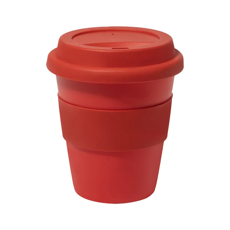 Ermellino – Bicchiere riutilizzabile in polipropilene 350 ml, colore Rosso, vista fronte