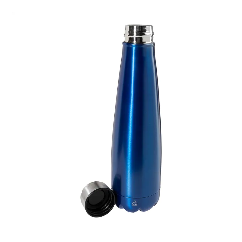 Cicogna – Borraccia in acciaio inox riciclato 600 ml, colore Blu