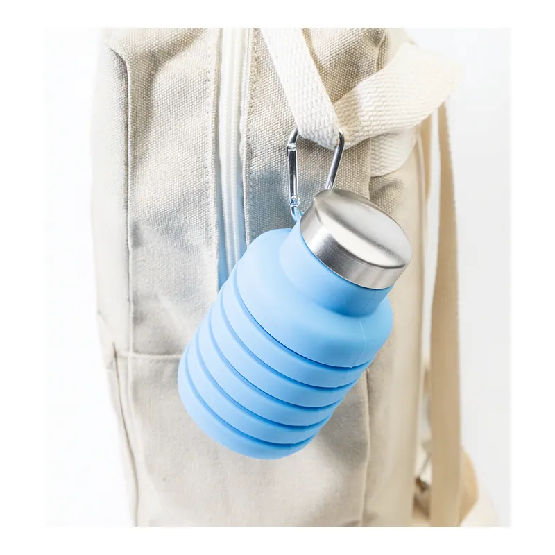 Tamerice – Borraccia in silicone 500 ml, colore Blu