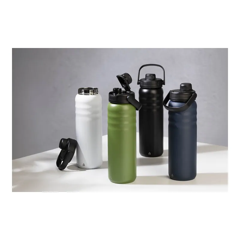 Muflone – Borraccia termica in acciaio inox riciclato 600 ml, colore Bianco