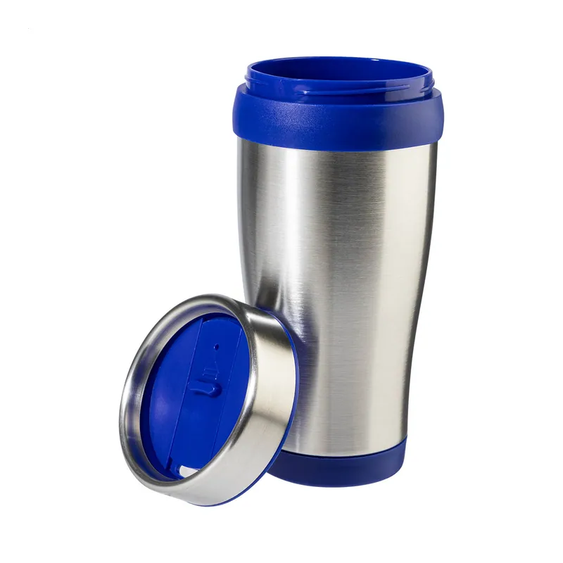 Melodia – Tumbler termico in acciaio inox 450 ml, colore Blu / Argento