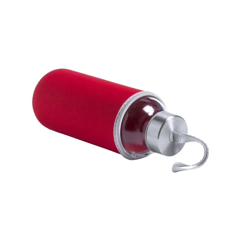 Falesia – Borraccia in vetro 420 ml, colore Rosso