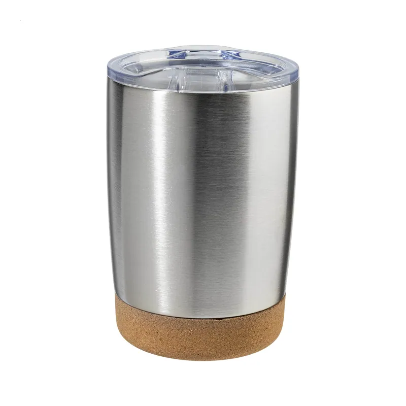 Begonia – Tumbler termico in acciaio inox 380 ml, colore Argento, vista fronte