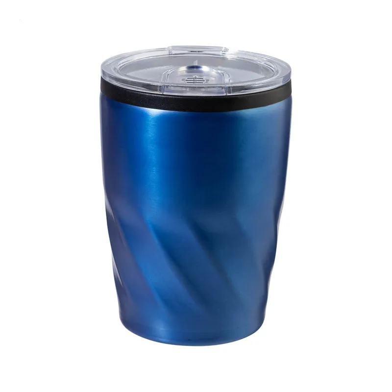 Olmo – Tumbler termico in acciaio inox 350 ml, colore Blu, vista fronte