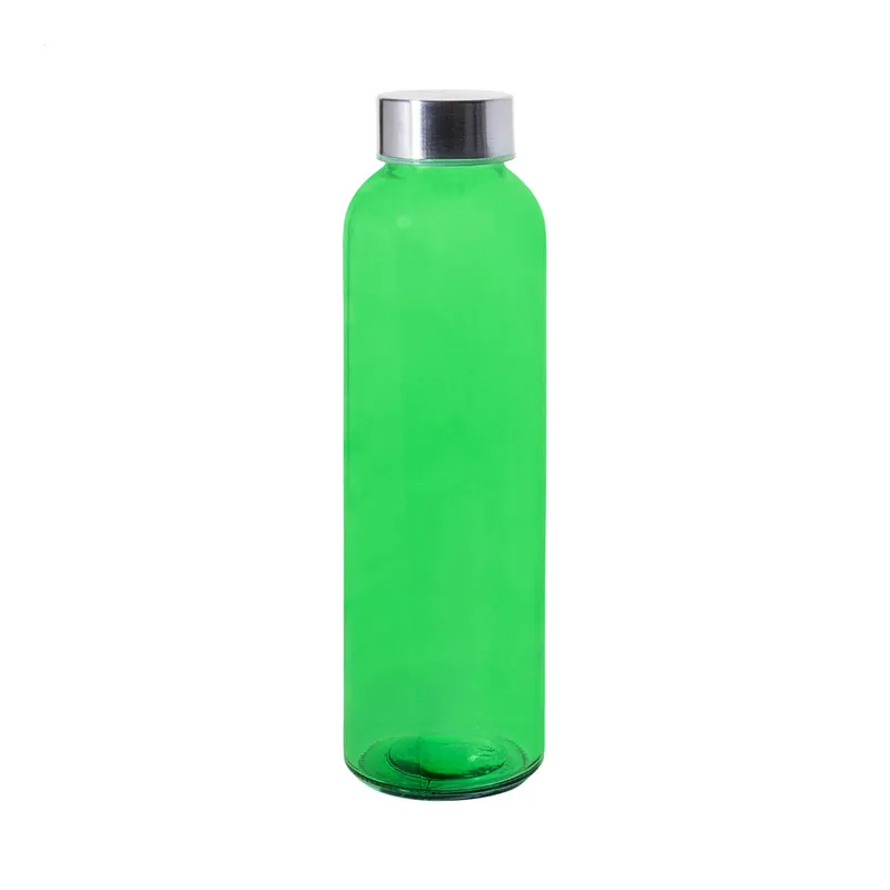Falò – Borraccia in vetro 500 ml, colore Verde, vista fronte