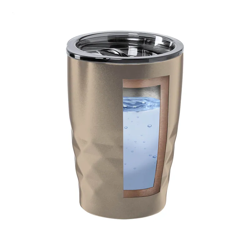 Martora – Tumbler termico in acciaio inox 350 ml, colore Oro