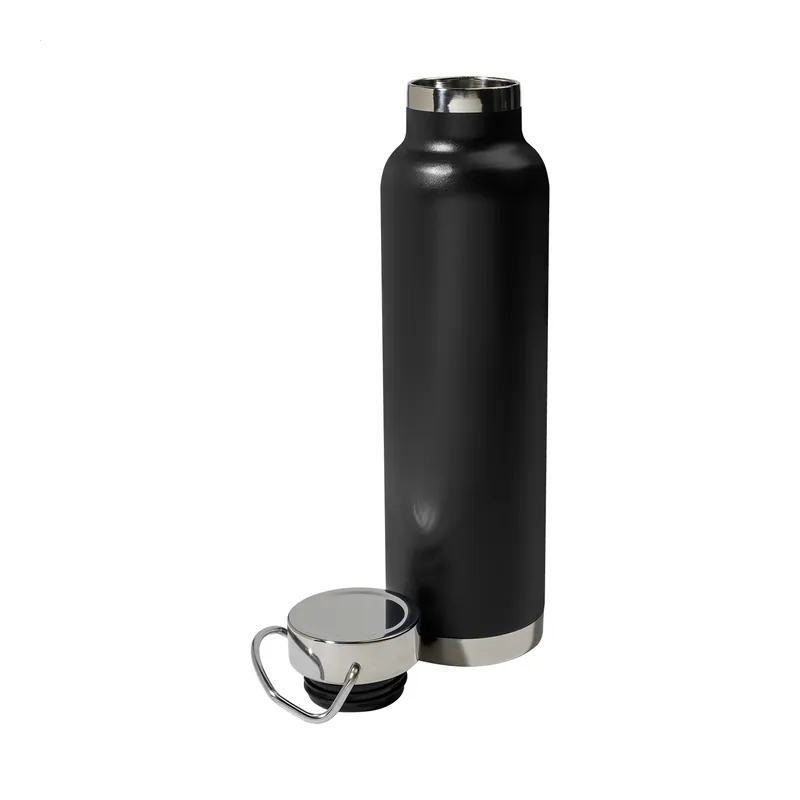 Vaniglia – Borraccia termica in acciaio inox 650 ml, colore Nero