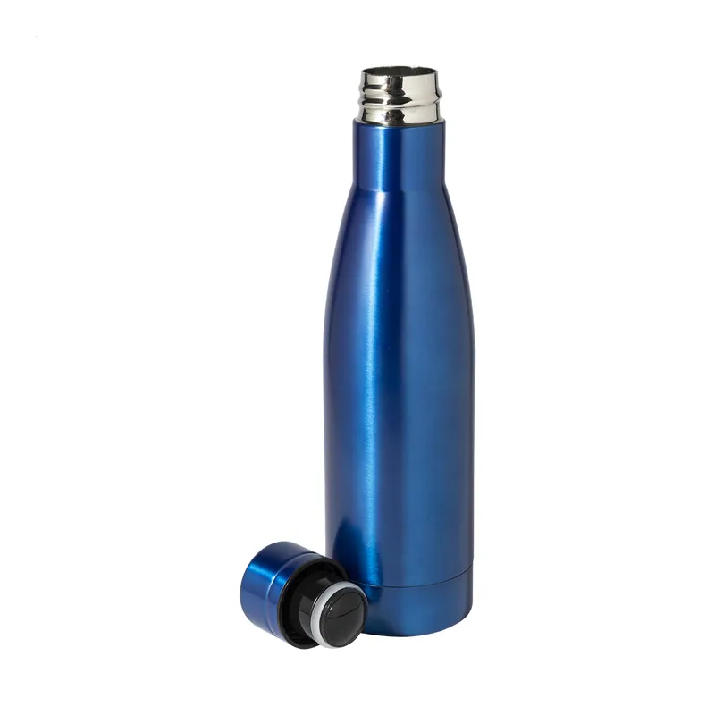 Usignolo – Borraccia termica in acciaio inox 500 ml, colore Blu