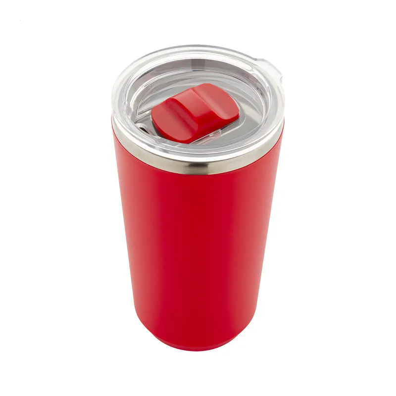 Veronica – Bicchiere riutilizzabile in polipropilene 500 ml, colore Rosso