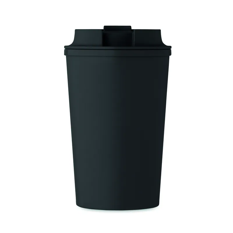 Sorgiva – Bicchiere riutilizzabile in PLA 350 ml, colore Nero, vista dall alto