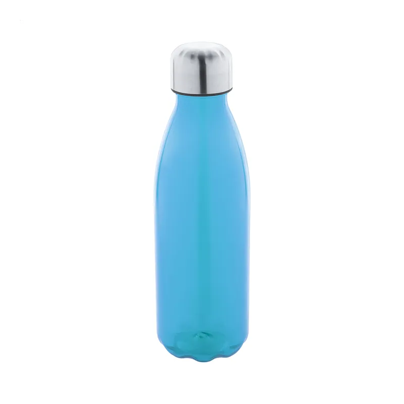 Bonaccia – Borraccia in RPET riciclato 600 ml, colore Azzurro, vista fronte