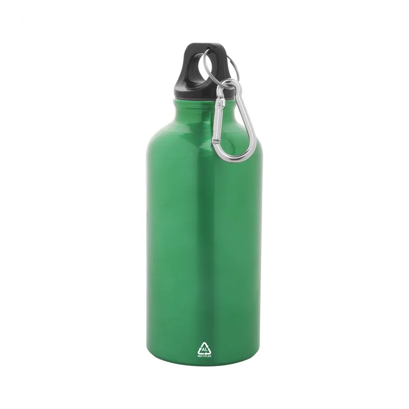 Upupa – Borraccia in alluminio 400 ml, colore Verde, vista fronte