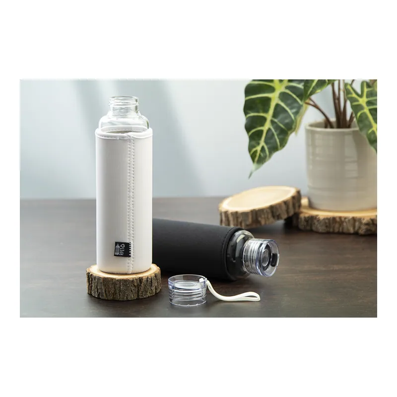 Gruccione – Borraccia termica in vetro 550 ml, colore Bianco