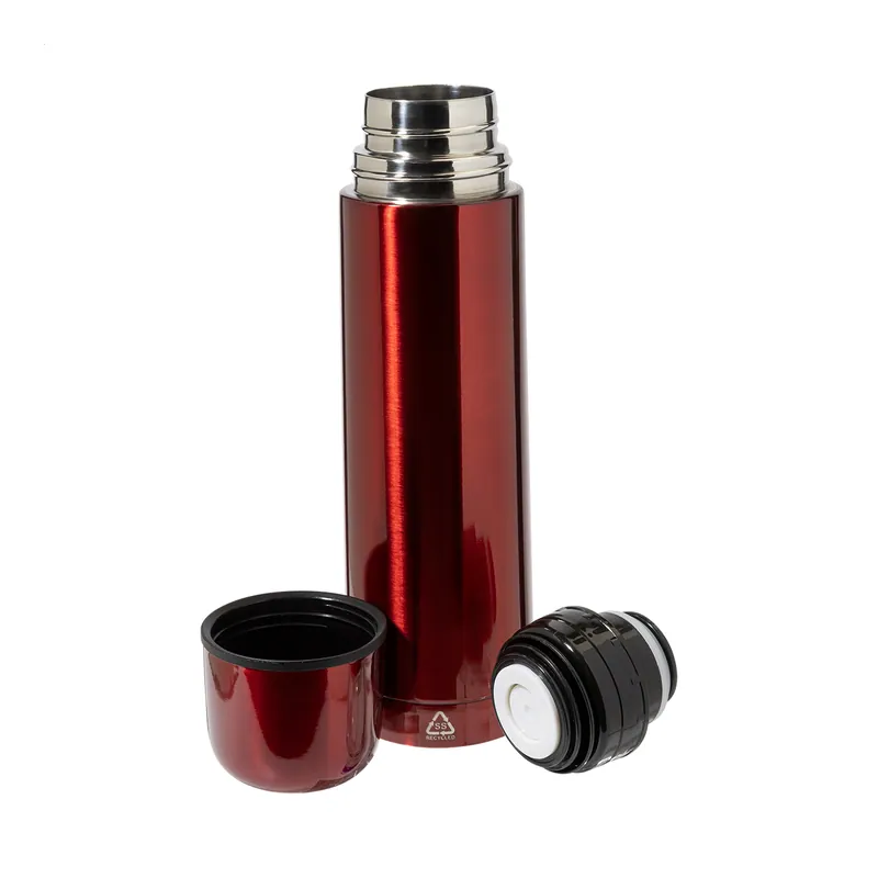 Colombaccio – Thermos in acciaio inox riciclato 500 ml, colore Rosso
