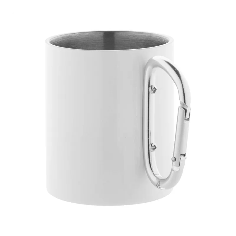 Martin pescatore – Tumbler termico in acciaio inox riciclato 300 ml, colore Bianco