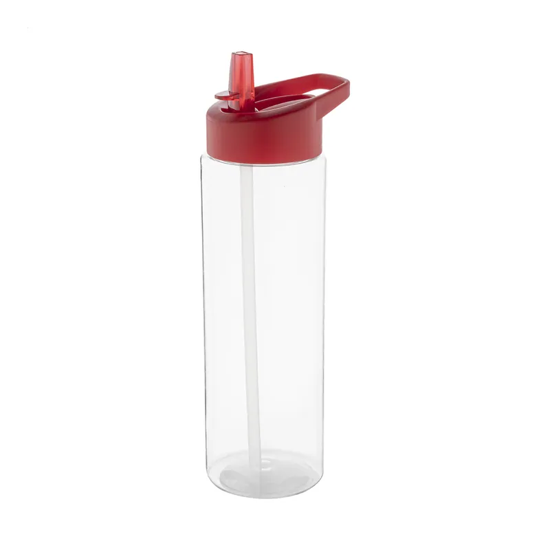 Nocciolo – Borraccia sportiva in RPET riciclato 650 ml, colore Rosso, vista fronte