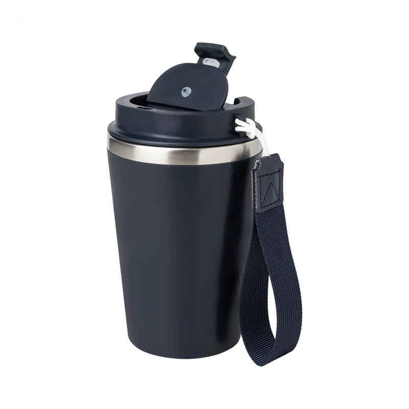 Tarassaco – Tumbler termico in acciaio inox riciclato 350 ml, colore Blu scuro