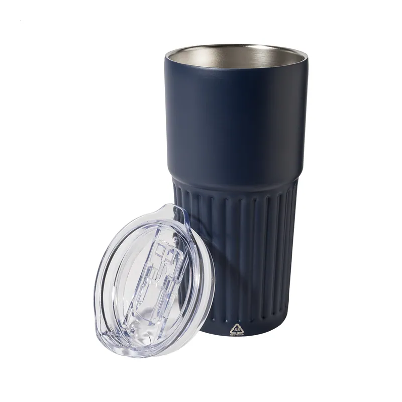 Sussurro – Tumbler termico in acciaio inox riciclato 600 ml, colore Blu scuro