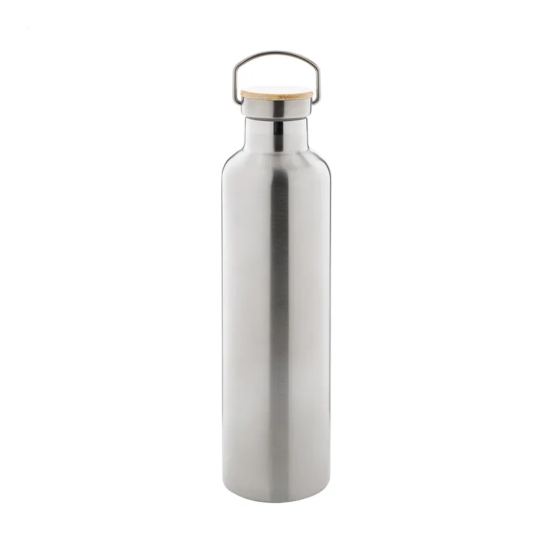 Lupo – Borraccia termica in acciaio inox riciclato 1 litro, colore Argento