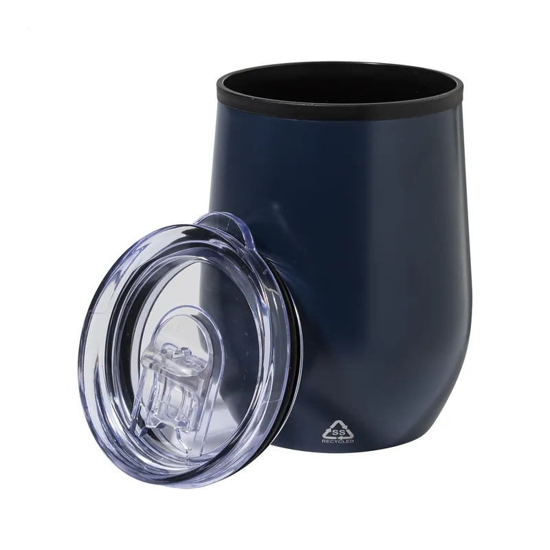 Primula – Tumbler termico in acciaio inox riciclato 350 ml, colore Blu scuro