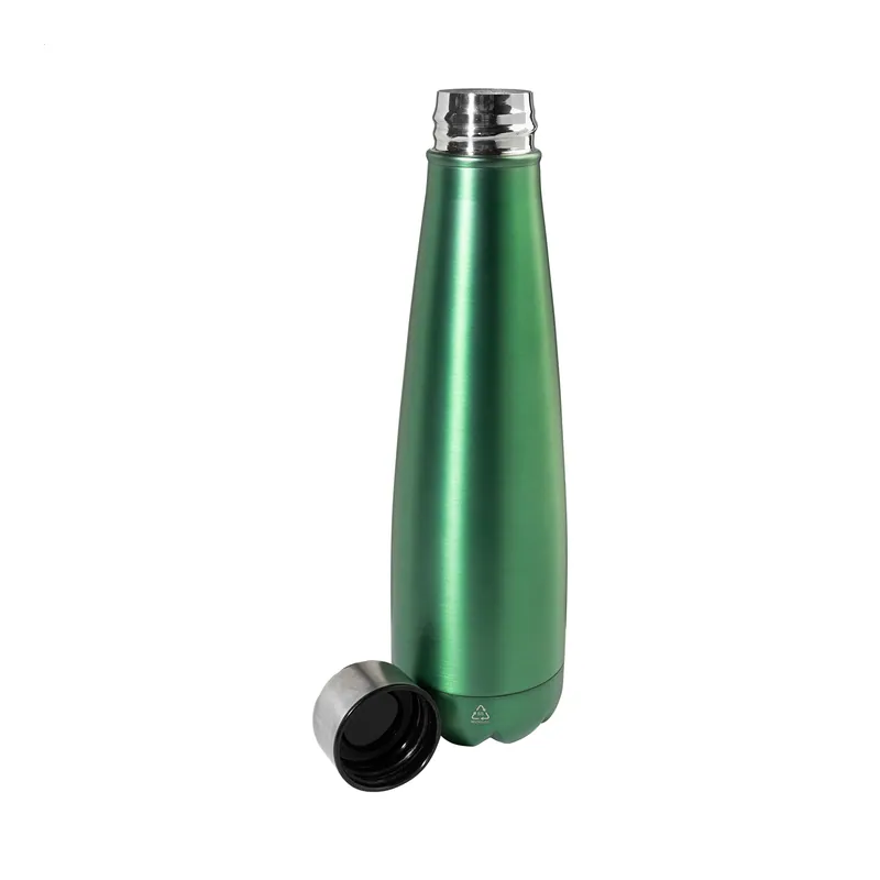 Cicogna – Borraccia in acciaio inox riciclato 600 ml, colore Verde