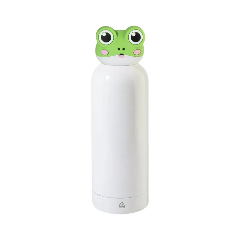 Barlume – Borraccia termica in acciaio inox riciclato 500 ml, colore Bianco / Verde, vista dettaglio