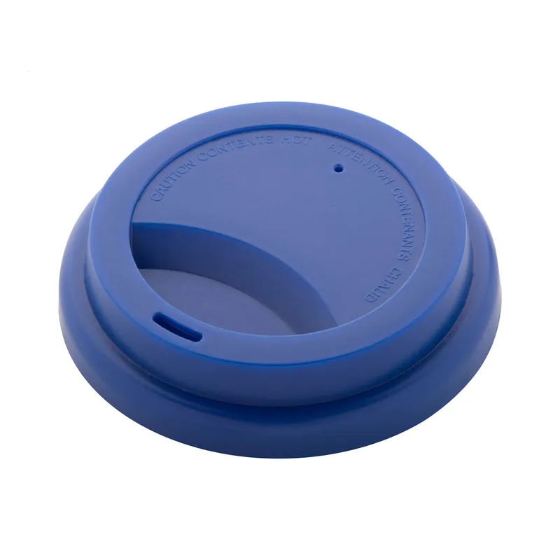 Meandro – Tumbler termico in silicone 400 ml, colore Blu scuro, vista fronte