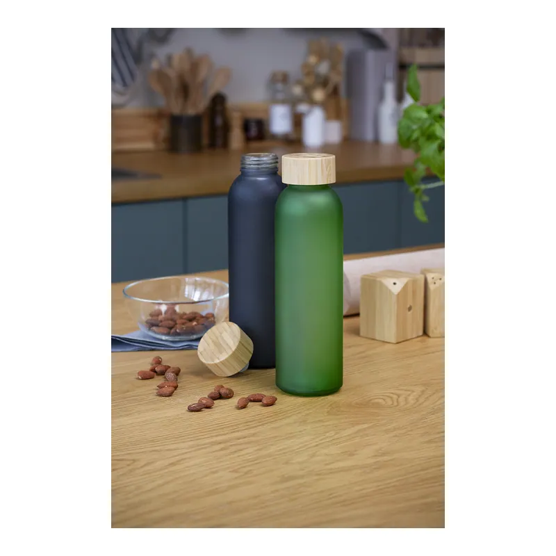 Cinciallegra – Borraccia in vetro 500 ml, colore Blu